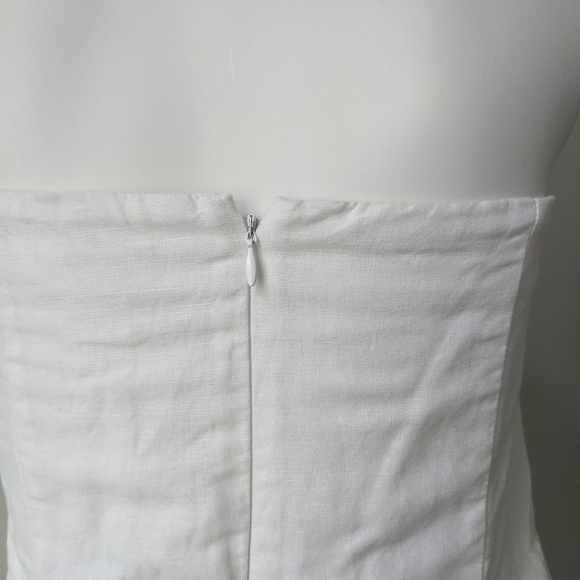 Banana Republic Sz 14 Black/White Strapless Dress - Picture 5 of 9